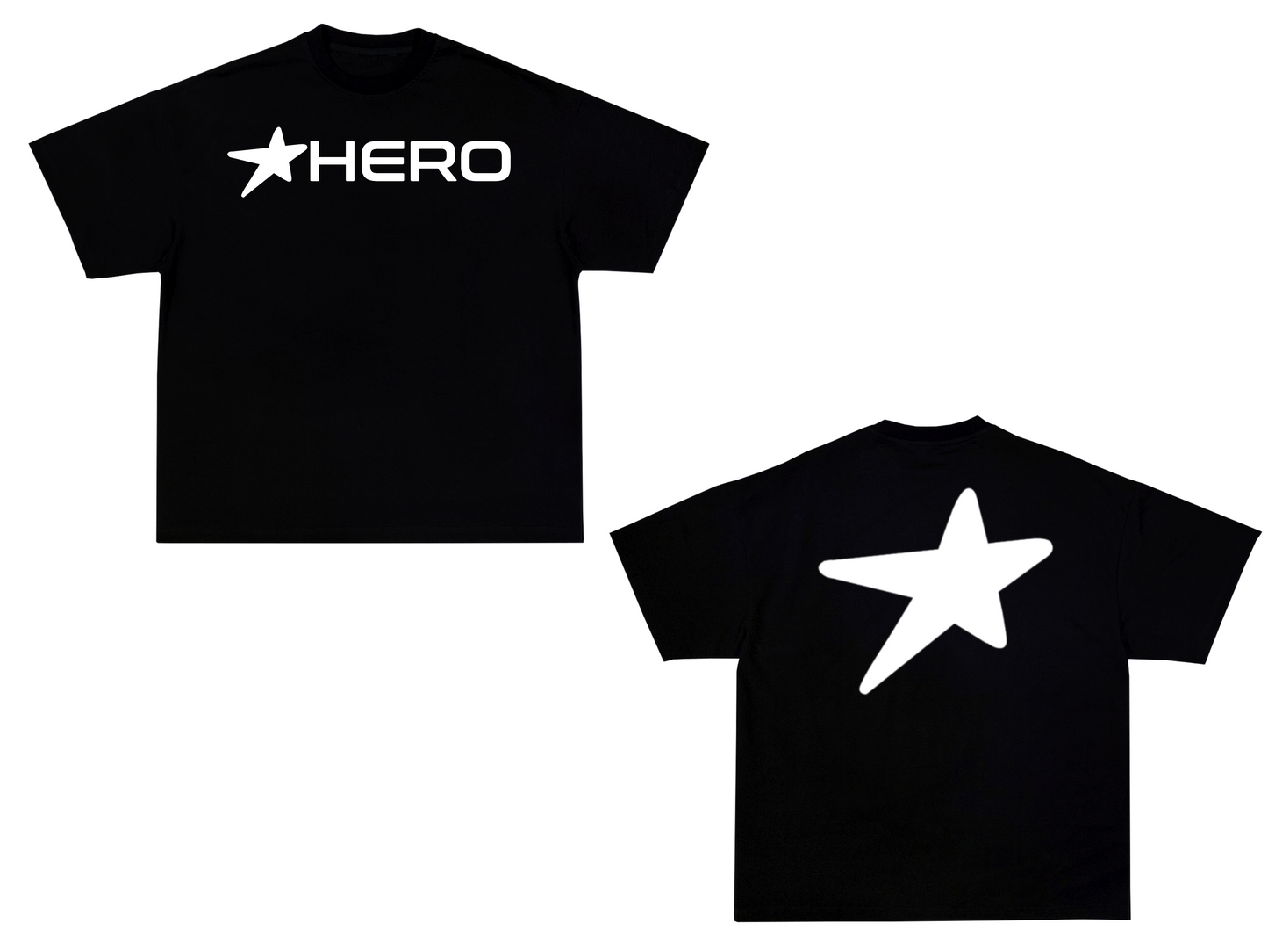 Black Hero Star Tee