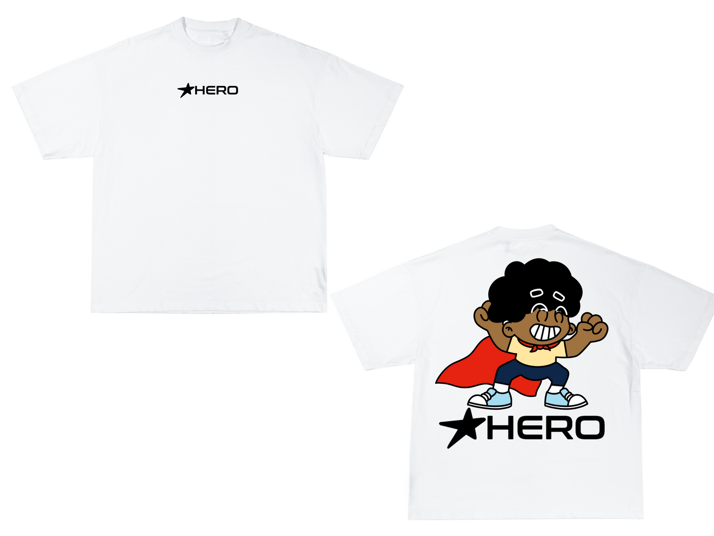 White Super Kid Hero Tshirt